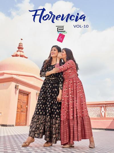 Florencia Vol 10 BY Blue Hills Fancy Embroidered Anarkali Kurti Collection